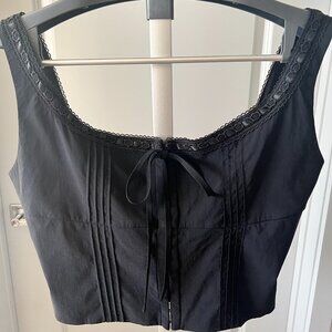 Holy Thrift Womens Y2K Milkmaid Bustier Whimsigoth Boho  Cottagecore Festival